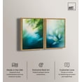 thumbnail image 2 of Emerald Grove Diptych Canvas Print Blue and Sage Art Set by Art Remedy, Gold Frame, 16 x 24, 2 of 6