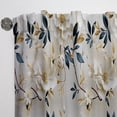 thumbnail image 3 of Designart "Pure White Floral Minimalism" Floral White Curtain 1 Panel, 3 of 6