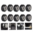 thumbnail image 4 of OUNONA 10 Pcs Wheel Alignment Roller Wheel Plastic Black for DIY Enthusiasts, 4 of 8