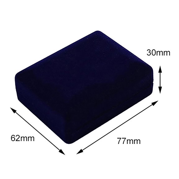 rygai Elegant Velvet Earring Necklace Bracelet Jewelry Display Holder Storage Box Case-