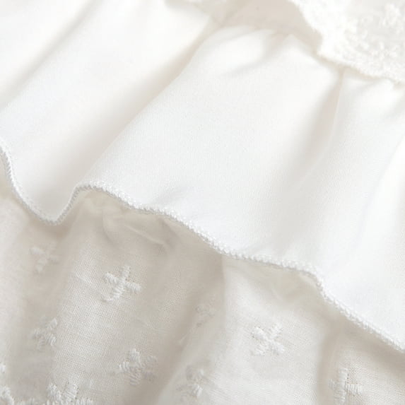 Vedolay Girls Sets Summer Girls Suit Foreign Style Girl New Mesh Lace Top Embroidered Shorts Set,Blue 4-5 Years