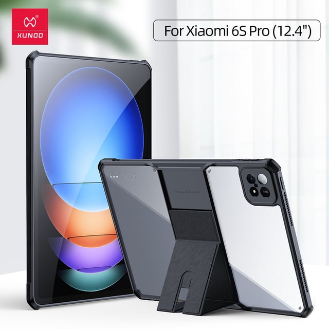 Case For Xiaomi Pad 6S Pro 12.4 inches Tablet Cover Airbag Shockproof Shell with Invisible Magnetic Bracket Holder Cover For Pad 6S Pro
