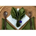 thumbnail image 6 of MDS Set of 150 Satin Napkin 20x20 Inch Square Napkins for Wedding - Olive Green, 6 of 6