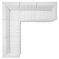 thumbnail image 3 of Modway Conjure Channel Tufted Performance Velvet 5-Piece Sectional in Gold White, 3 of 10