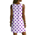 thumbnail image 6 of WAGUTH Women's Gingham Print Shift Dresses V-Neck Sleeveless Summer Mini Dress Soft Breathable Casual Dress with Pockets for Beach Vacation, 6 of 6