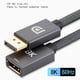 thumbnail image 5 of DP trenzado blindaje cable portátil masculino a mujer cordón rápido velocidad anti-interferencia extensor de escritorio PC Suministros 2M Inevent EL005839-02, 5 of 7