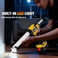 thumbnail image 4 of Cordless Caulking Gun Compatible With De-Walt 21V Max Battery(No Battery), 6 Adjustable Speeds w/ LED Light, Anti-Drip, Auto Retract, 13Pcs Caulking Tools for Filling, Sealing, Repair (NO Battery), 4 of 7