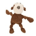 thumbnail image 2 of Flmtop Chiens de Compagnie Chiot Mignon Forme Éléphant Peluche Poupée Interactive Mâcher Grincement Jouet Brun, 2 of 9