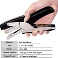 thumbnail image 3 of Stapler with Staples-Plier Stapler Save Power,Good for Stapling At Home School or Warehouse (Black Plier Stapler), 3 of 4
