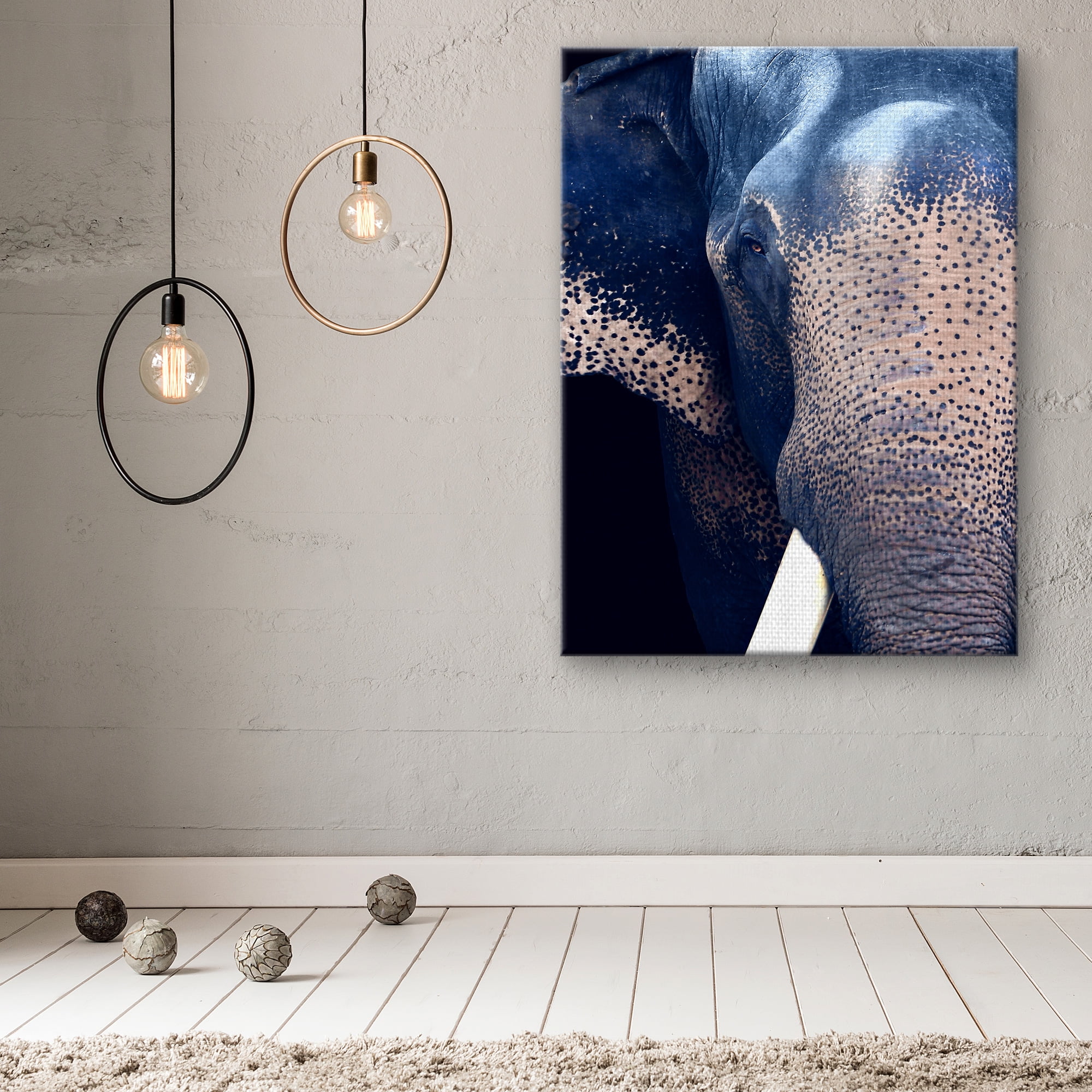 Masterpiece Art Gallery Titan The Elephant By Belle Maison Canvas Art Print 30" x 40"