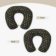 thumbnail image 3 of Disketp Colorful Paw Travel Pillow Memory Foam Neck Pillow Support Pillow for Camping, Sleeping Rest Cushion Airplane Pillow, 3 of 8
