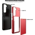 thumbnail image 3 of for Samsung S22 Plus Case with Card Holder 5G 6.6 inch Slim Dual Layer Heavy Duty Protective Galaxy S22 Plus Case Hidden Card Slot Wallet Case for Samsung S22 Plus+(Red), 3 of 14