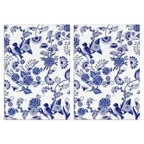 Flowers and Plants Kitchen Towels Set Of 2, Absorbent and Soft Dish Towels for Farmhouse Decor, Country Kitchen.