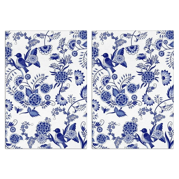 Flowers and Plants Kitchen Towels Set Of 2, Absorbent and Soft Dish Towels for Farmhouse Decor, Country Kitchen.
