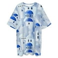 thumbnail image 3 of Santorini, Greece Sleepshirts For Sleeping Travels Loose Sleepdress Pajama Dress Soft Nightdress Sleepwear, 3 of 7