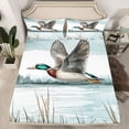 thumbnail image 2 of Feelyou Woodland Animal Kids Queen Sheet Sets, Wildlife Duck Bed Set, 4-Piece, 2 of 7