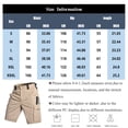 thumbnail image 3 of Men’s Lightweight Cargo Shorts with Multiple Pockets Durable Ripstop Fabric Relaxed Fit for Outdoor Activities Work, 3 of 7