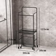 thumbnail image 2 of Toallero de baño, estante de almacenamiento, estante de baño moderno de Metal de pie, estante for inodoro, 2 of 2