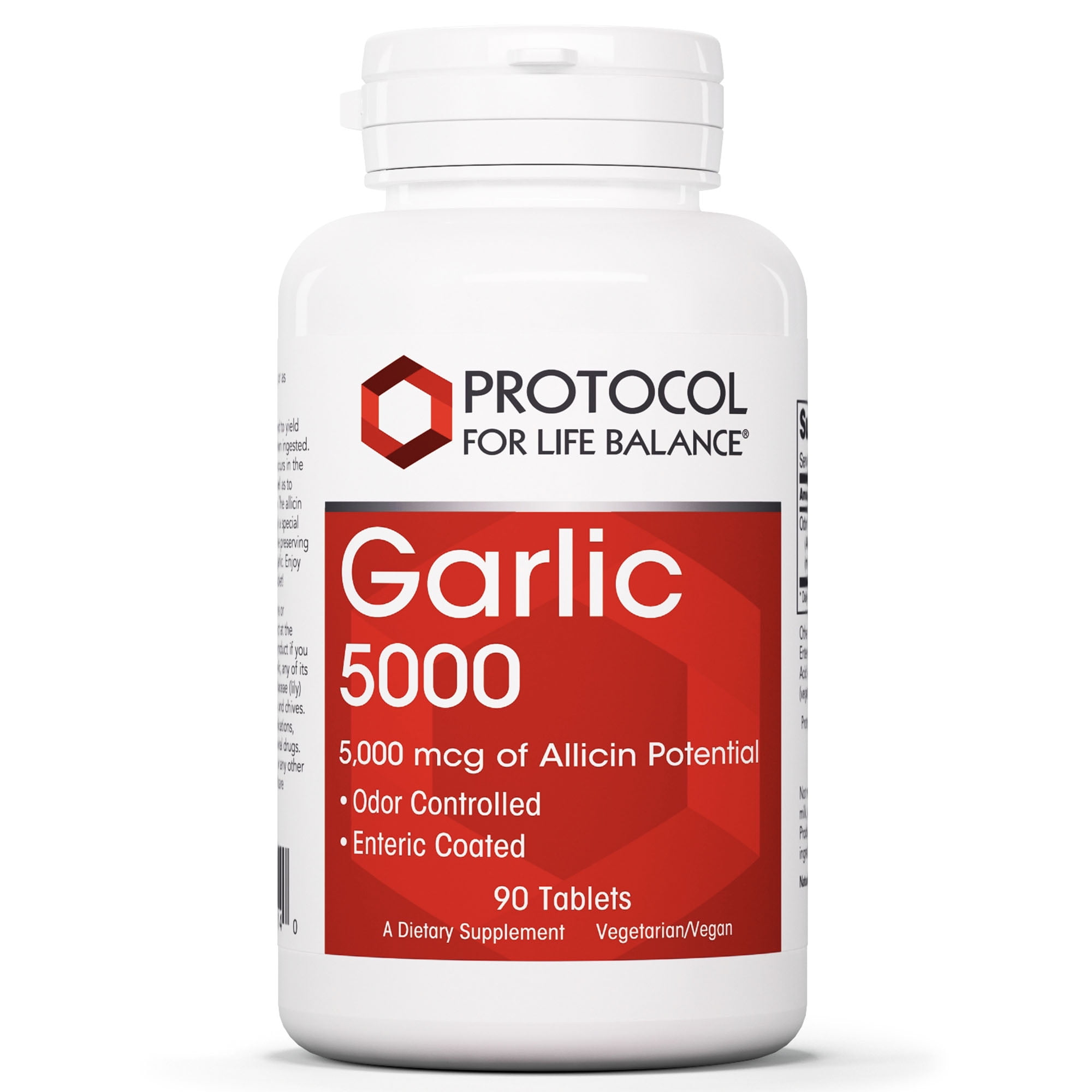 Protocol Garlic 5000 5,000 MCG Allicin Enteric coated Odor