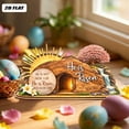 thumbnail image 6 of 2D Easter Resurrection Scene Wooden Ornament, "He Is Risen" Hollow Desktop Decor, Religious Tabletop Display for Home, , and Sunday School, 6 of 8