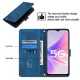 thumbnail image 3 of Compatible with OnePlus Nord N300 Classic Embossed PU Leather Case with Card Holder Shockproof Cover, 3 of 5