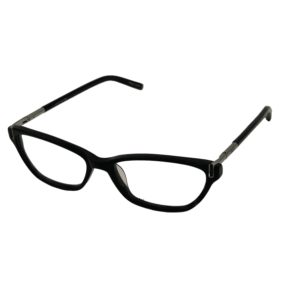 Jones New York Womens Plastic Soft Rectangle Eyewear Frame, J223 Black 49mm