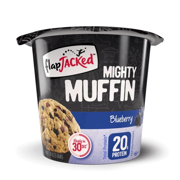 FlapJacked Mighty Muffin Blueberry -12 ct
