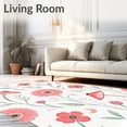 thumbnail image 2 of ODIKA 3x5 Machine Washable Non-Slip Area Rug, Enchanted Mushroom Grove with Poppies and Moon Motif Ultra Soft Rug, None, 511763, 2 of 7