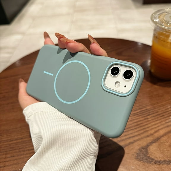 For iPhone XS Max Magnetic Case, Compatible with Magsafe Slim Fit Anti-Scratch Drop Protection Bumper Rugged Hard PC Back Cover Phone Case for Apple iPhone XS Max, Blue