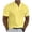 Yellow, variant on Viikei 2025 Summer Mens Tops Short Sleeve Mens Tops Clearance under $5 Men Casual Solid with Pockets Sports Short-sleeved V-neck Fitness Training Clothes T-Shirt Top
