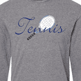 thumbnail image 4 of Inktastic Tennis Sports Racquet Long Sleeve T-Shirt, 4 of 5