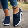 thumbnail image 5 of Womens Shoes, Shoes for Women, Walking Shoes, Women Shoes, Office Shoes, Air-Cushion Slip-On Walking Shoes, Orthopedic Diabetic Slippers, With Arch-Support for Women, Dark Blue 6.5, 5 of 5