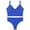 Blue#2 piece lingerie set, variant on Women High Waisted Bikini Set Athletic Two Piece Swimsuits Sporty High Cut Bathing Suit with Scoop Neck Mint Green XL