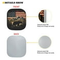 thumbnail image 2 of KUIFORTI 2Pcs Car Windshield Sun Shade, Universal Foldable Windshield Cover Sun Shade for SUV Trucks Sedan,Cool Design Auto Front Window Shade, Bear Mountain Fourth of July Flag, 2 of 5