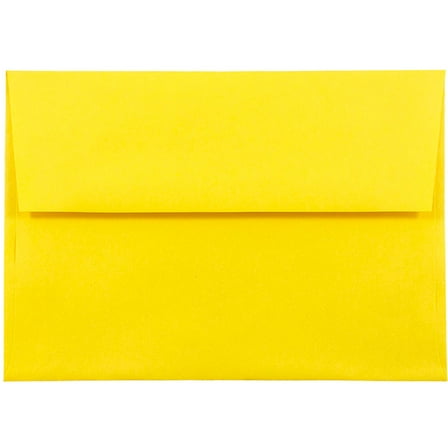 JAM Paper A8 Envelopes, 5 1/2 x 8 1/8, Yellow, 1000/Carton