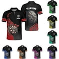 thumbnail image 2 of Personalized Dart Shirts Men Women 3D Polo Custom Name Team Jersey Funny Dartboard Shirt S-5XL Gifts (Teal, 3XL), 2 of 8
