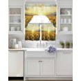 thumbnail image 3 of Sunflower Flowers Swag Curtains for Living Room/Bedroom Windows, Summer Watercolor Floral Field Kitchen Curtains and Valances Set 36 Inch Length, Light Filtering Swags Valance Curtain Panels, 3 of 5