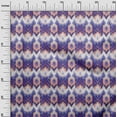 thumbnail image 3 of oneOone Cotton Jersey Purple Fabric Flame Stitch Sewing Craft Projects Fabric Prints By Yard 58 Inch Wide, 3 of 4