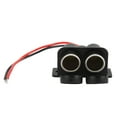 thumbnail image 1 of Cigarette Lighter Socket, Aluminum Alloy 2 Socket Cigarette Lighter Splitter Circuit Protection With 20cm Cable For Auto Truck, 1 of 8
