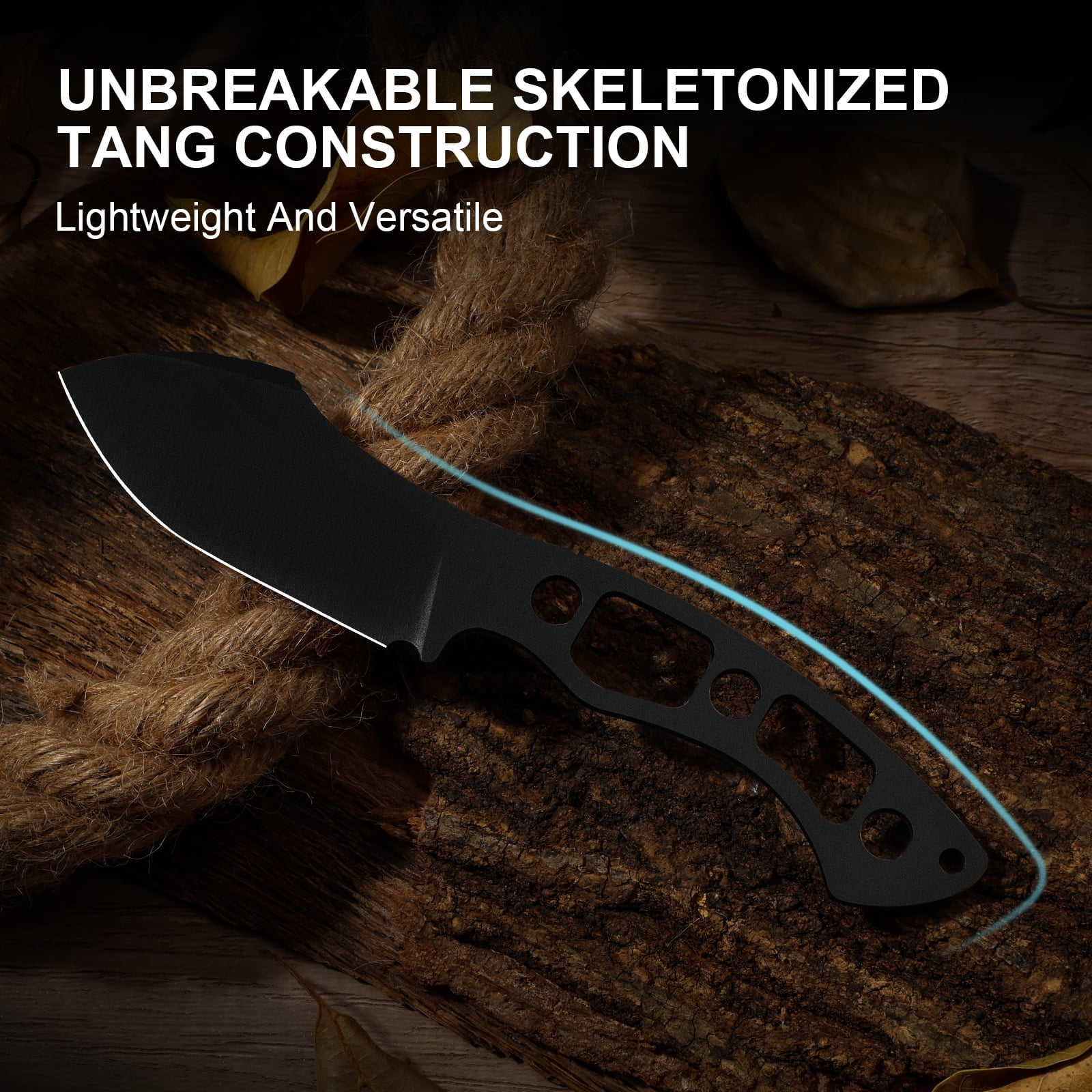 Kizer Rook Fixed Knife 10V Blade Richlite® Handle With Sheath 1090A1 Camping