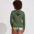 thumbnail image 6 of Lands' End Women's Petite SunShade UPF 50 Hooded Zip Front Rash Guard, 6 of 6