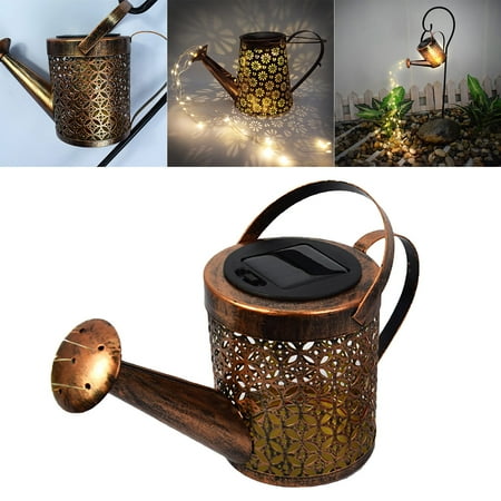 

Off Promotions! Solar Courtyard Lamp Creative Kettle Sprinkler Ground Insert Lamp Outdoor Garden Decoration A Hanging Lamp Clearance!