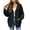 Black, variant on Women's V-Neck Cardigan Swaters Button Down Front Long Sleeve Knit Sweater with Pockets Oversized Casual Fall Winter Outwear