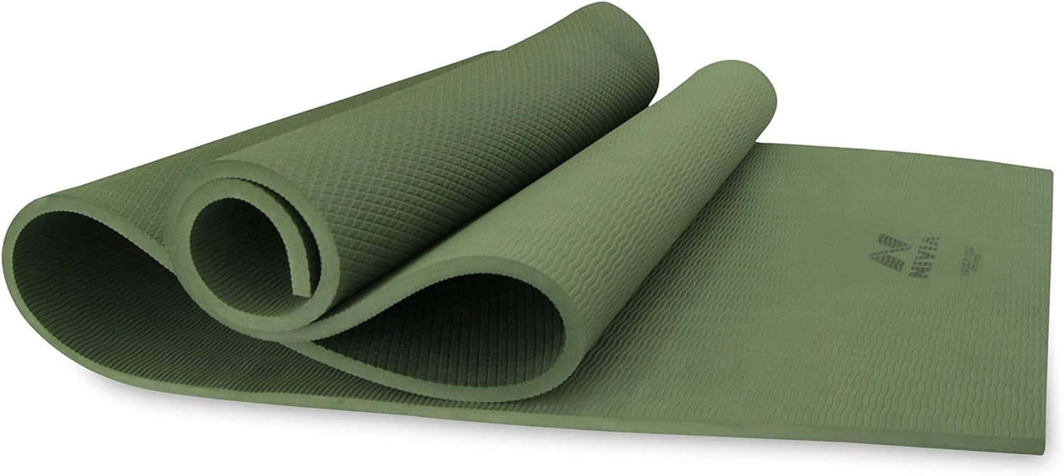 Nivia 1454MG 10 mm Anti-Skid Yoga Mat - Military Green