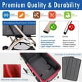 thumbnail image 5 of HPZ Rover Lite Travel Dog, Cat & Pet Stroller, Ruby Red, 5 of 8