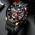thumbnail image 2 of Luxury Mens Watches Fashion Chronograph Sport Quartz Wristwatch CURREN Leather Strap Watch With Date Reloj Hombre Luminous Hands, 2 of 6