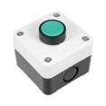 thumbnail image 1 of Unique Bargains Push Button Switch Station Momentary NO Green , 400V 10(6)A, 1 of 1