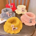 thumbnail image 2 of New Baby Knitted Scarf Cartoon Wool Giraffe Ruffle Neck Warmer Girls Kids Accessories Collar Circle Outdoor Winter Warm Scarves, 2 of 6