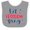 Heather and White, variant on Inktastic 4th of July Let Freedom Ring with Stars Boys or Girls Baby Bib