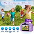 thumbnail image 4 of Kids Selfie Camera for Kids 1080HD 20MP Digital Camera for Boys Toddler Girl Toys, Christmas Birthday Gift for Age 3 4 5 6 7 8 9 10 Year Old with 32GB SD Card, Purple, 4 of 8